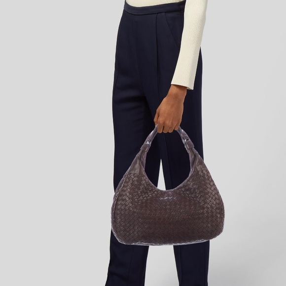 Bottega Veneta Handbags - Bottega Veneta ‘Campana’ Intrecciato Hobo Bag
